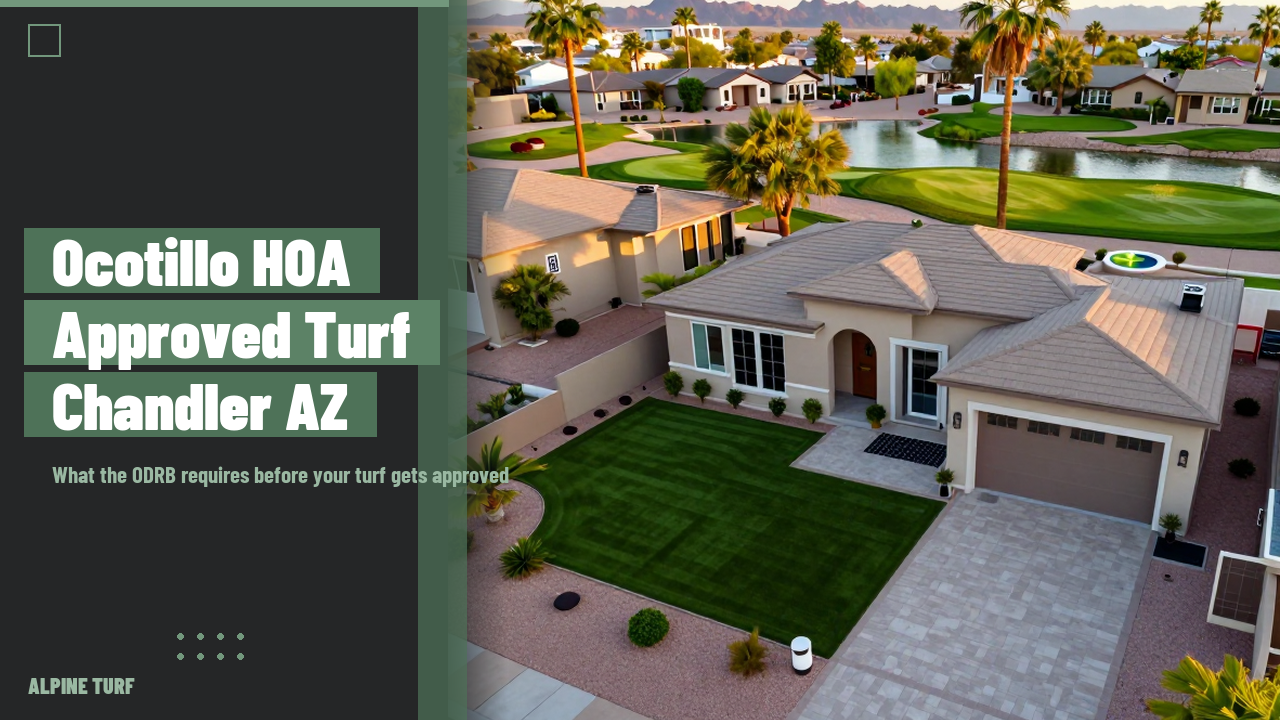 Ocotillo HOA Approved Turf Chandler AZ: ODRB Rules (2026)
