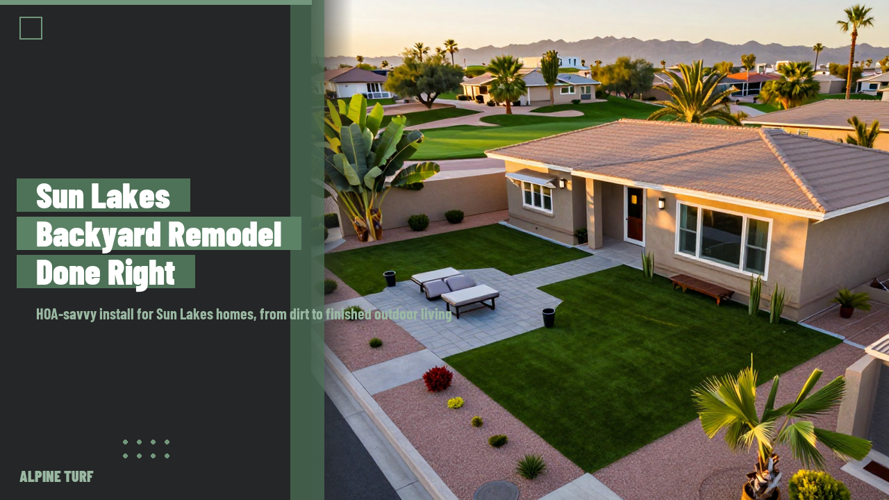 Sun Lakes Backyard Remodel: What Each HOA Requires (2026)