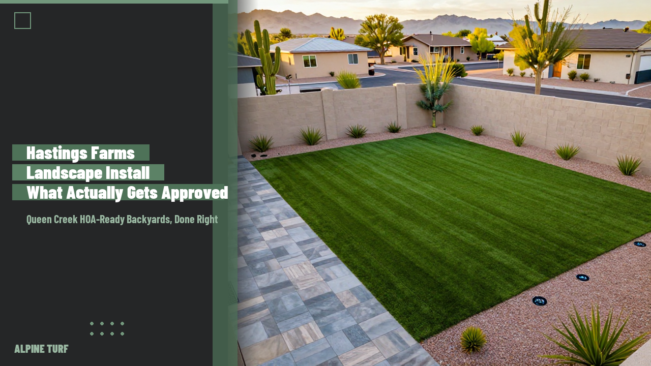 Hastings Farms Landscape Install: What Actually Gets Approved
