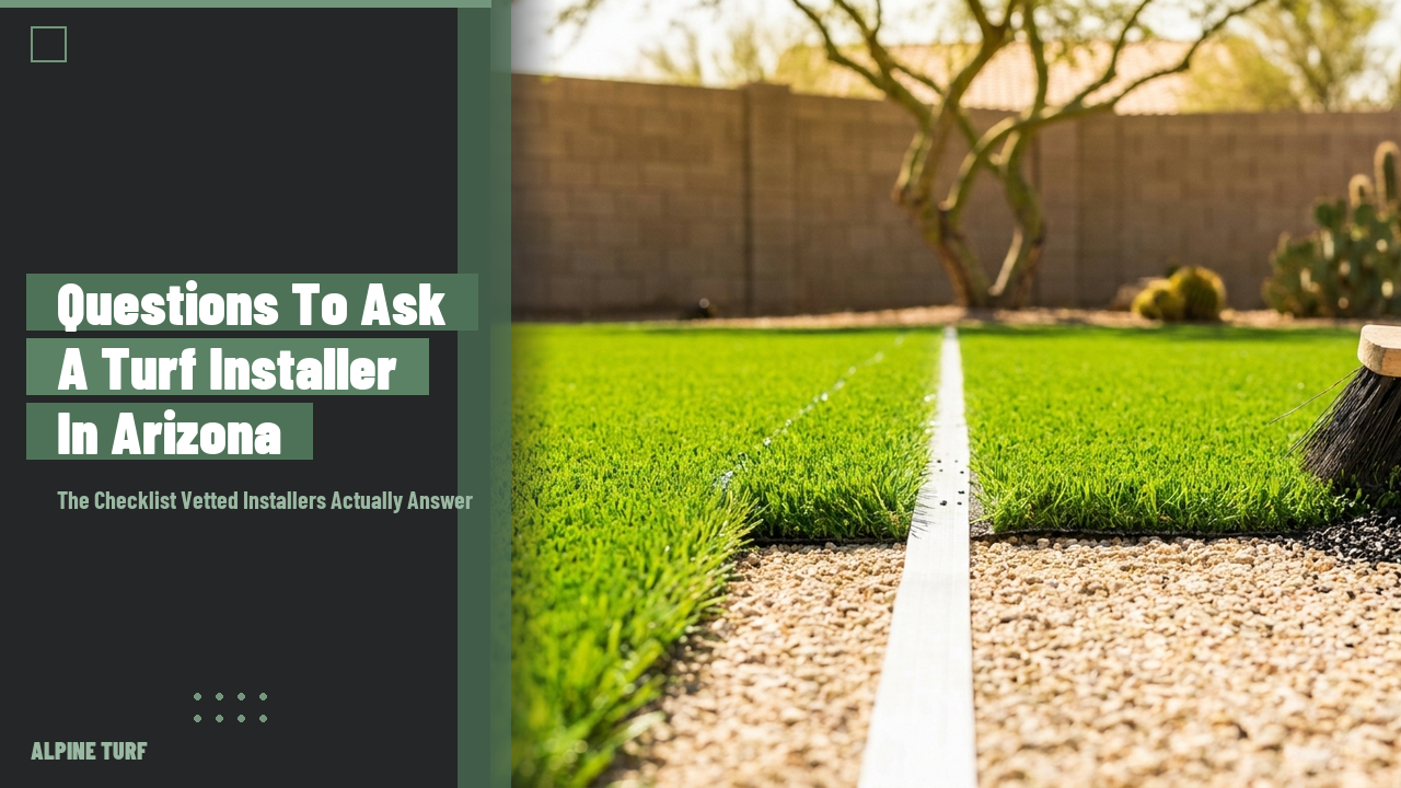 Questions to Ask a Turf Installer Arizona Homeowners Trust