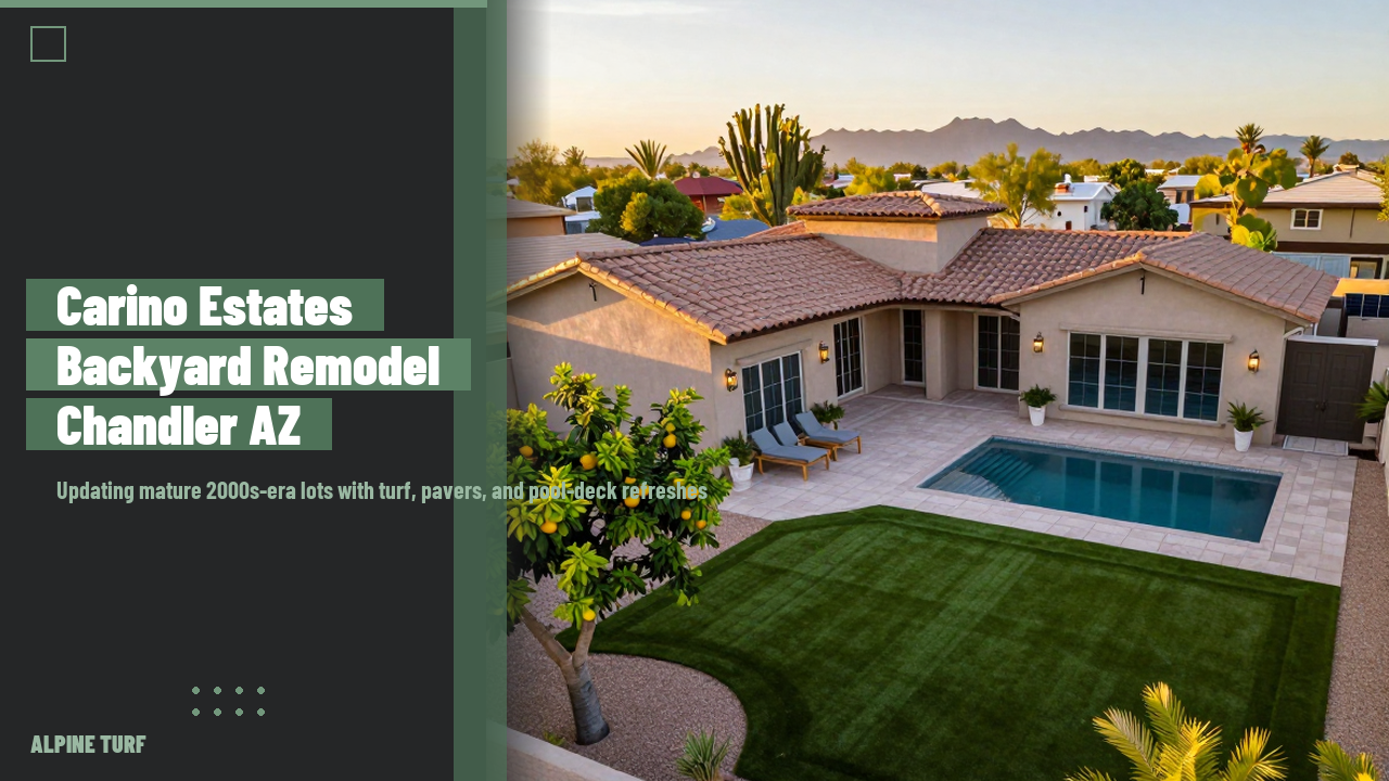 Carino Estates Backyard Landscaping Chandler AZ (2026 Guide)